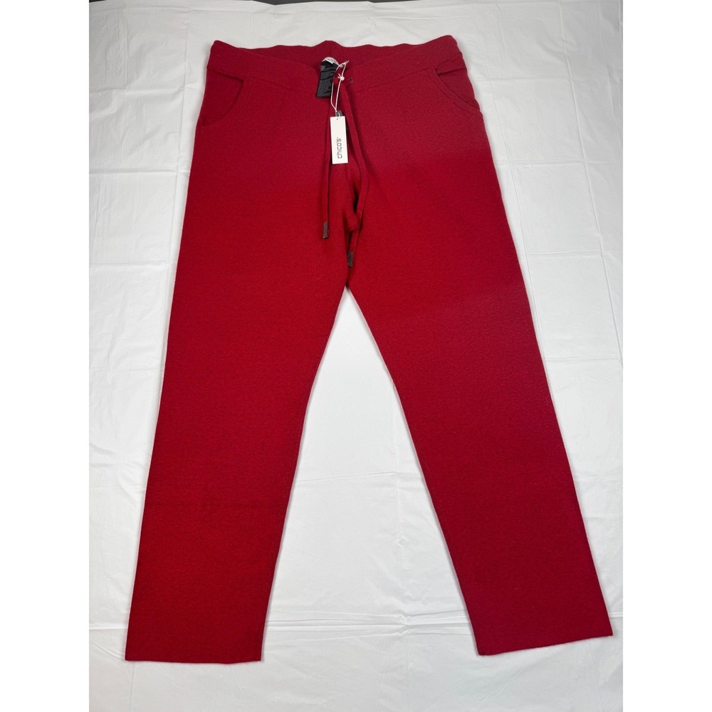 Chicos Zenergy Cashmere Blend Tapered Leg Ankle Pant Wild Poppy Red 2R NEW